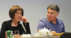 Lyricist Susan Birkenhead and Composer-lyricist Stephen Schwartz 2016 photo by de GIere