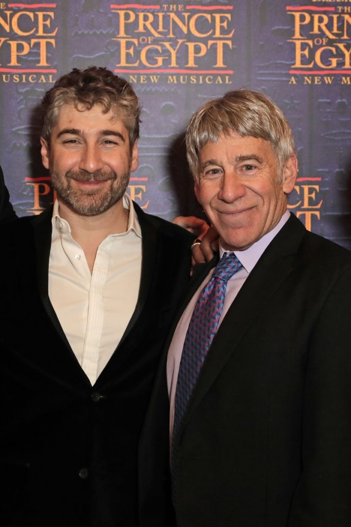 Director Scott Schwartz and Composer Stephen Schwartz attend the gala night performance of "The Prince of Egypt" at the Dominion Theatre on February 25, 2020 in London, England. (Photo by David M. Benett/Dave Benett/Getty Images for The Prince of Egypt) LONDON, ENGLAND