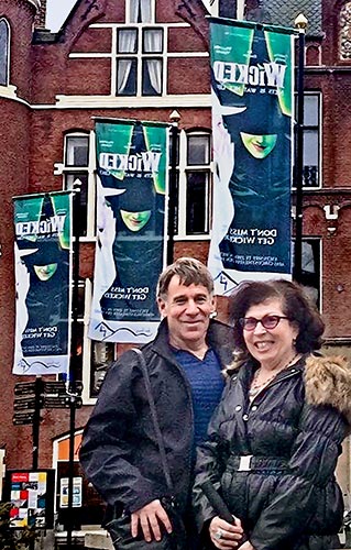 Wicked writers Stephen Schwartz and Winnie Holzman attending a production in The Netherlands, 2011
