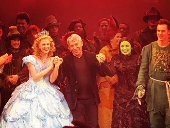 Stephen Schwartz at the Wicked curtain call, Sept 14, 2021